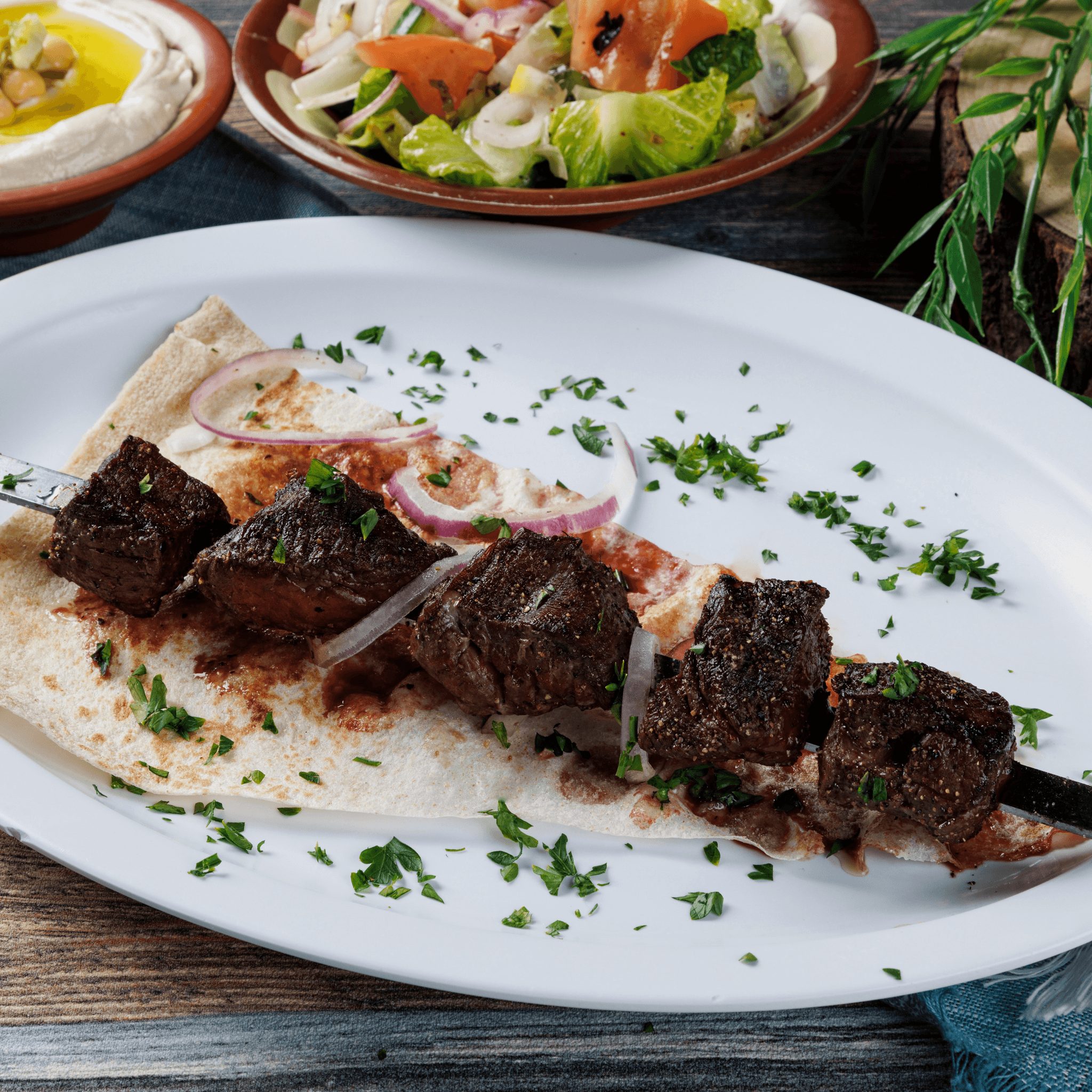 1 Skewer Chicken or Meat.